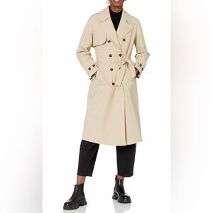 NWT The Drop Classic Cream Beige Trench Coat with Belt